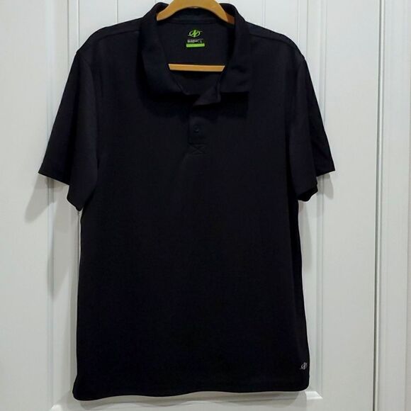 NordicTrack mens black polo, size large - Picture 1 of 4